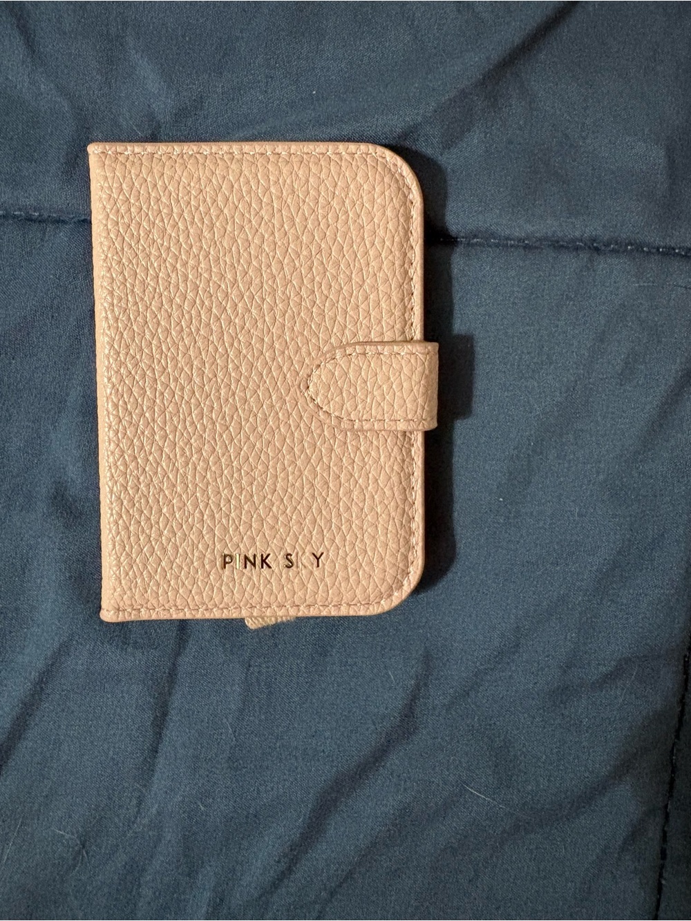 PINK SKY Pink Pebbled MagSafe Card Wallet